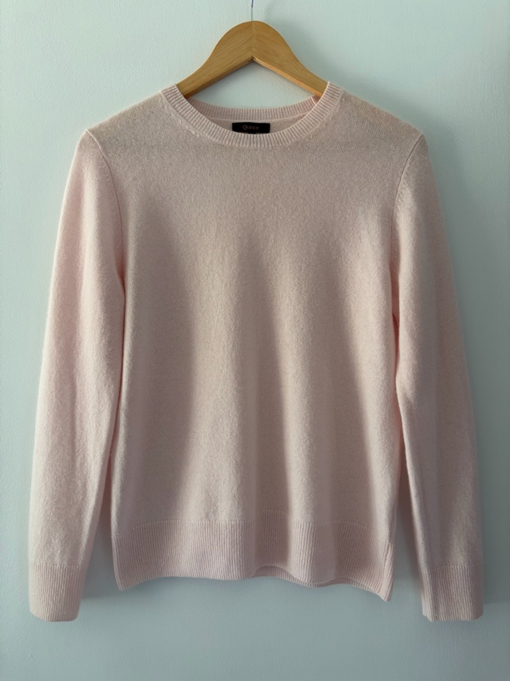 Quince Women's Crew Neck Sweater in Light Pink - Picture 5 of 10